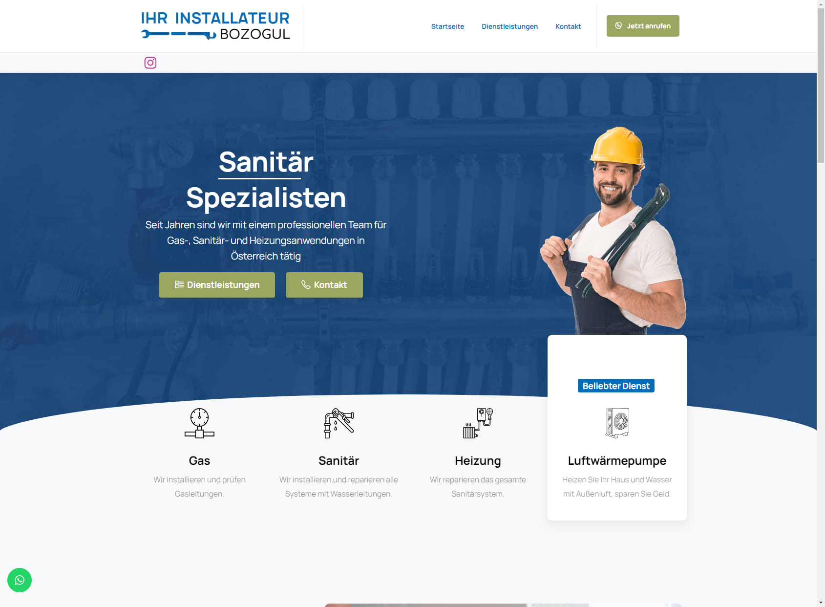 Ihr Installateur Bozogul KG | Thermenwartung Wien & NÖ | Rohrverstopfung | 24 H Notdienst