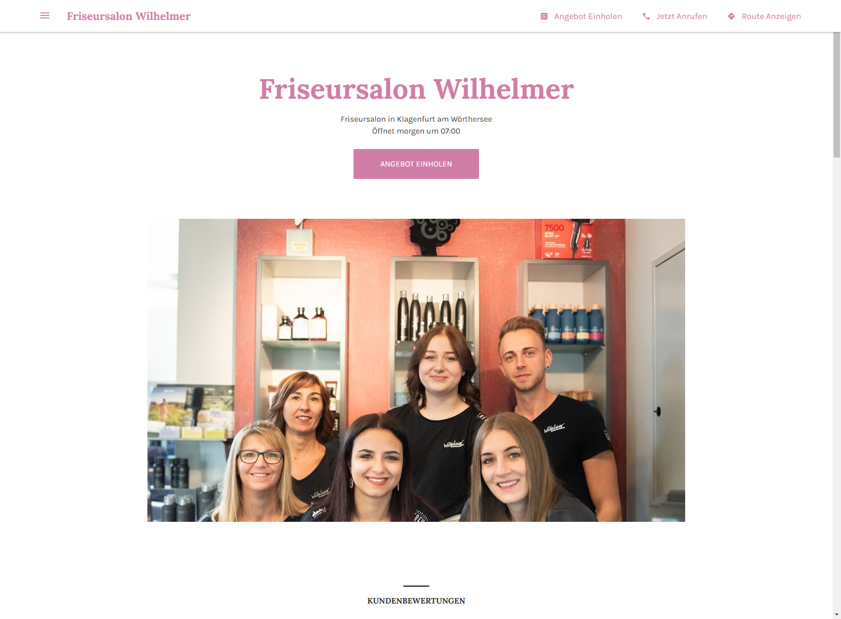 Friseursalon Wilhelmer