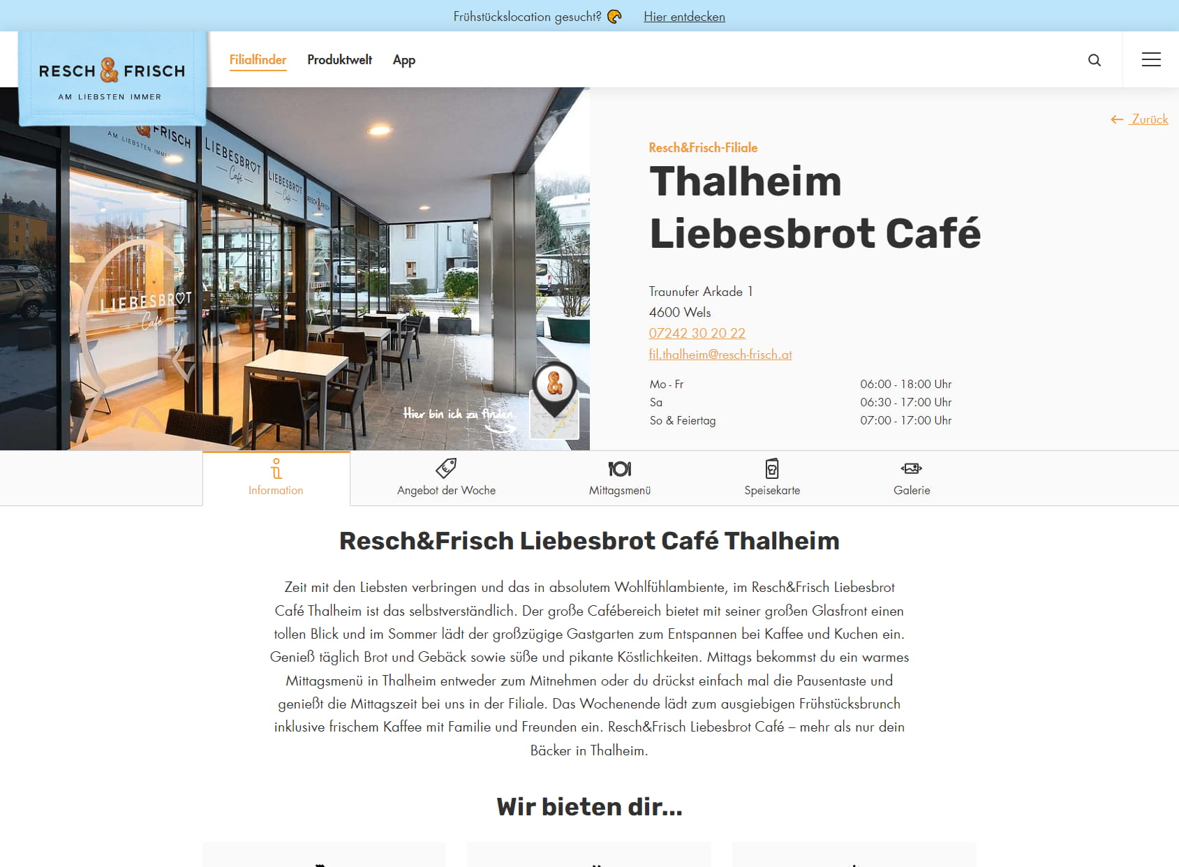 Resch&Frisch Liebesbrot Café Thalheim