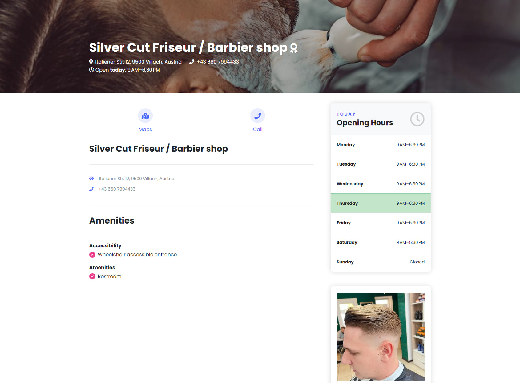 Silver Cut Friseur / Barbier shop