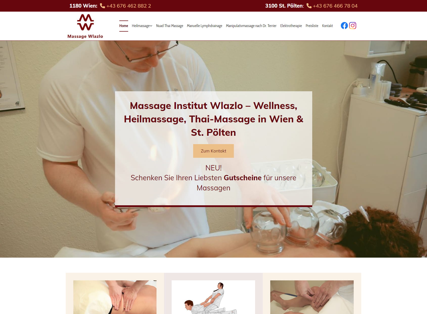 Massage Institut Wlazlo - Heilmassage, Thaimassage, Lymphdrainage